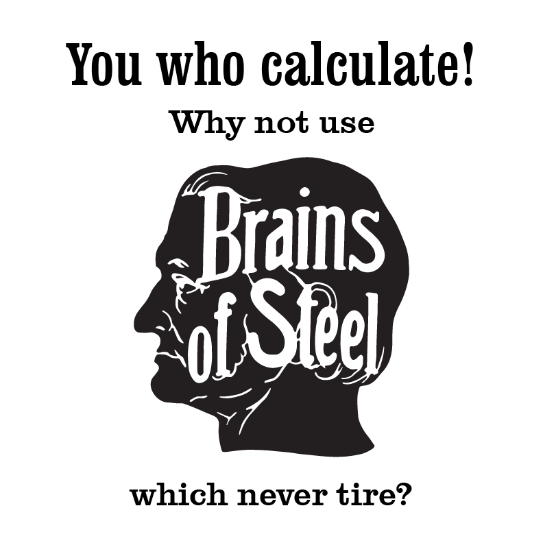 Reklama na kalkulátory Brunsviga