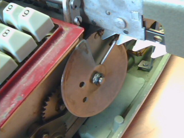 Šnekové kolo pro posun o jednu pozici vpravo