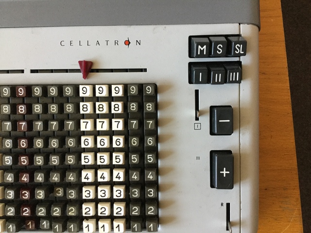 Detail funkčních kláves v pravé části