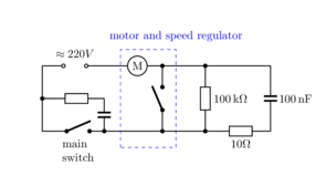 The components used inside the calculator